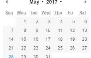 Date Picker przy użyciu HTML5