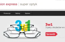 Vision Express daje w reklamie 3 pary w cenie jednej. Chyba jednak niekoniecznie