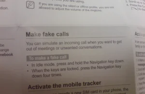 Instrukcja Samsunga uczy, jak udawać, że ktoś do nas dzwoni