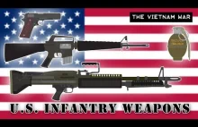 Amerykańska broń piechoty w czasie wojny w Wietnamie.