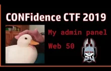 CONFidence CTF 2019: rozwiązanie WEB 50 oraz My admin panel