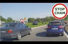 Cwaniaki na zjeździe z obwodnicy i instant karma