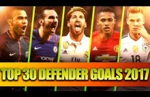 Top 30 Best Goals By Defenders • 2017