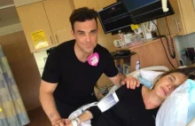 Robbie Williams tańczył i śpiewał podczas narodzin swojej córki [WIDEO