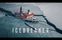 Rosyjski atomowy lodołamacz Jamał w akcji - Piękne ujęcia na morzu skutym lodem