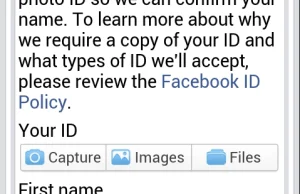 Dowidzenia Fejsbuku - Facebook chce skany dowodow osobistych
