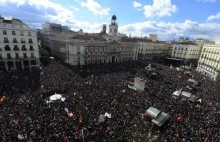 Olbrzymi marsz lewicy w stolicy Hiszpanii.