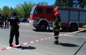 Wybuch w składzie złomu. Próbował ciąć palnikiem niewybuch z czasów II wojny