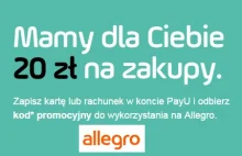 Kolejny kupon allegro 20 zł, nawet 40% taniej za zakupy