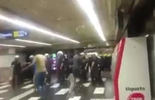Imigranci z Afryki zniszczyli metro w Hiszpanii w walce z policją