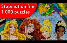 Jigsaw Puzzle - Marvellous World of Disney II - Stopmotion film. BlockSa...