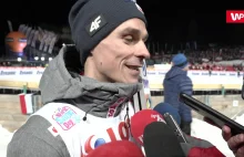 Skoki narciarskie. Piotr Żyła uszanował hymn rywali i przerwał wywiad!