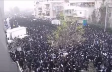 Ponad milion żydów protestuje w Jerozolimie: Nie chcą armii, ani Izraela. 2014r.