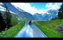 Niesamowita zjeżdżalnia gdzieś w Szwajcarii.