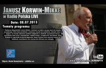 Janusz Korwin-Mikke w Radiu Polska LIVE - 8/07/2013