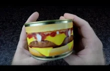 Cheeseburger jako konserwa w puszce