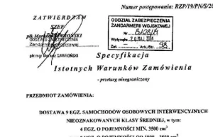 Ustawiony przetarg na auta dla wojska - tylko jeden model spełnia warunki!