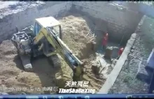 Robotnicy zostają przysypani żywcem - Chiny