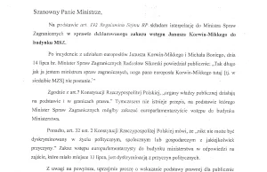 „Prawo i pięść” czyli jak Sikorski zakaże JKM wstępu do MSZ