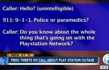 Telefon na policję w sprawie niedziałającego PlayStation Network