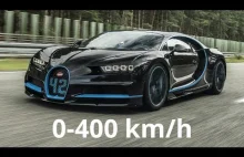 Bugatti Chiron 0 - 400 km/h w 33 sekundy