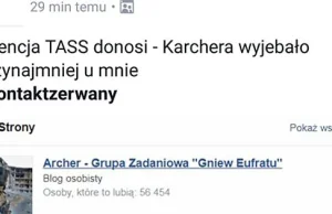 Archer zdjęty z Facebooka