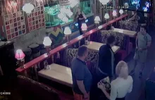 Kijów, restauracja, broń, KO.