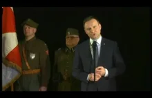 Prezydent A.Duda: mocne przemówienie przed premierą filmu"Historia Roja"