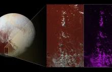 Śnieg metanowy na szczytach gór na Plutonie