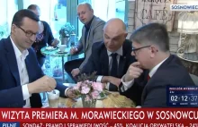 Pan premier kawę z polskim mlekiem pije!. TVP Info od rana nie go odstępuje.