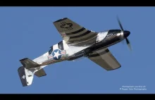 Piękny pokaz myśliwca North American P-51 Mustang