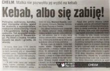 Mogło dojść do tragedii przez... kebab