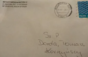 List ze Szczecina do Szczecina dotarł do adresata po 5 latach.