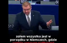 Robert Jarosław Iwaszkiewicz podczas debaty o praworządności w Polsce
