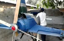 Testy myśliwca wyprodukowanego w afrykańskiej wiosce