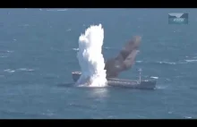 How to Sink Decommissioned Ship. Epic Explosion