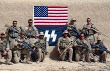 U.S. Marines pozują z nazistowską flagą