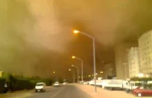 burza piaskowa w Saudi Arabia