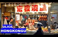 Ulice Hongkongu: Atmosfera miasta, ruch uliczny, handel, ludzie Cz....