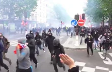 Francja: anarchiści i imigranci demolują Paryż bo „policja użyła gazu”