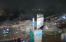 Ul. Bursaki: Potężny wybuch gazu zmiótł budynek z powierzchni ziemi. Trwa...