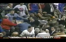 Największa bójka w historii NBA - Pistons vs Pacers