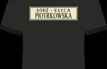 Koszulka z ulicą Piotrkowską jest niezgodna z przepisami? "To tylko promocja"