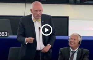 Korwin-Mikke miażdży w Europarlamencie: "Europę zalewa afrykańskie szambo".