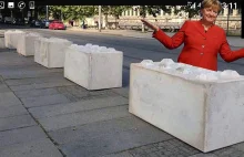 Betonowe barykady na niemieckich ulicach. Nazywają je „Merkel Lego”....