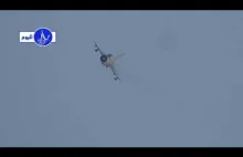 MiG-21 zrzuca bombę na cel w Syrii