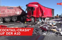 Wypadek ciężarówki z Polską wódką w Niemczech.