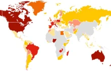 Marihuana - mapa popularności na świecie