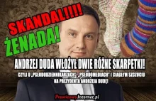 SKANDAL! Andrzej Duda włożył dwie różne skarpetki!