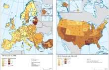 Porównanie ilości morderstw w Europie i USA